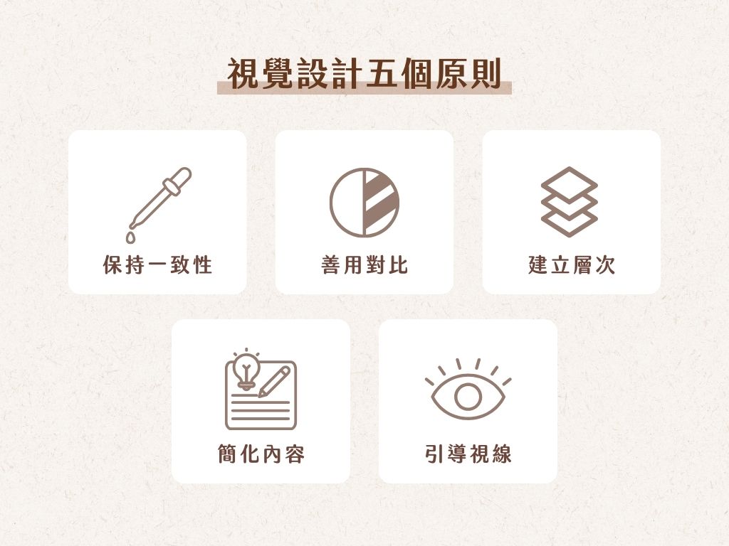 視覺設計五個原則