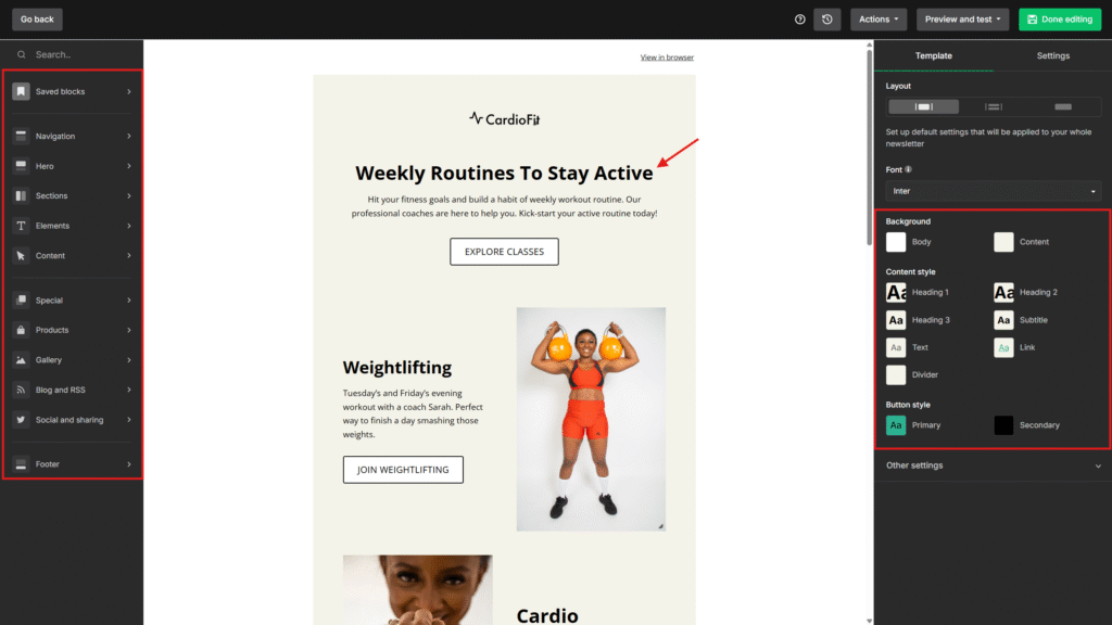 【2026 MailerLite 教學】最好上手的電子報工具,你適合用它嗎? Mailerlite 撰寫信件 (4)