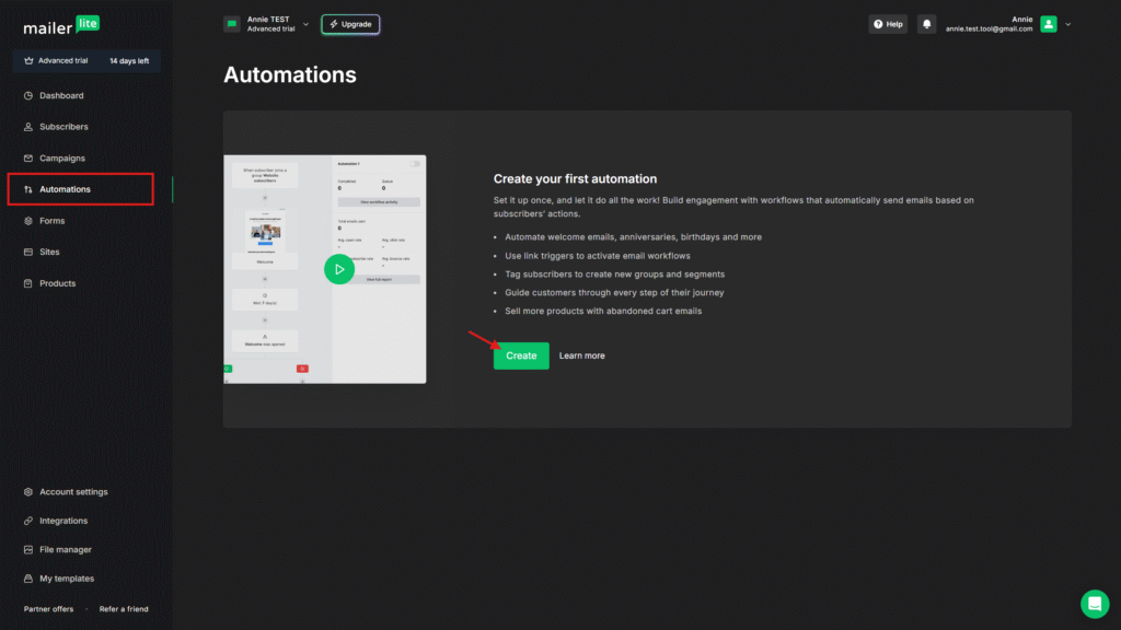 【2026 MailerLite 教學】最好上手的電子報工具,你適合用它嗎? Mailerlite 自動信流程 (1)