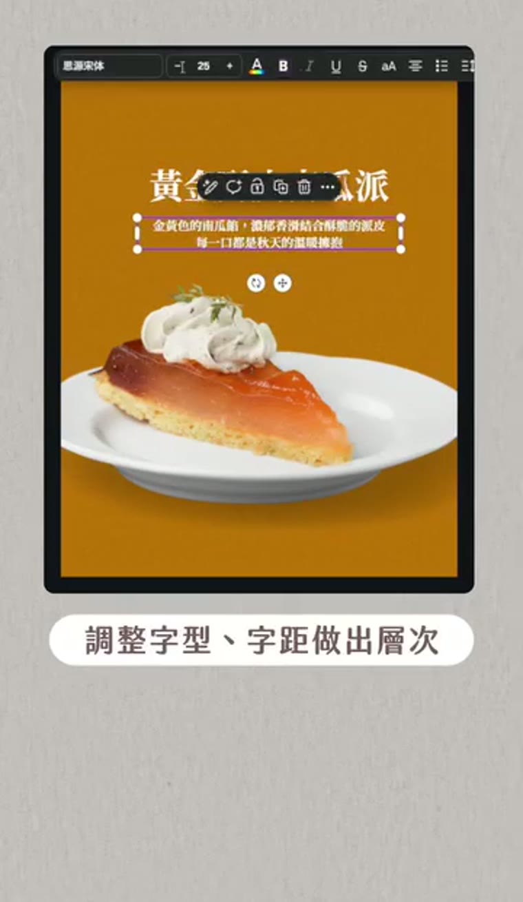手寫字裝飾 標題與內文層級