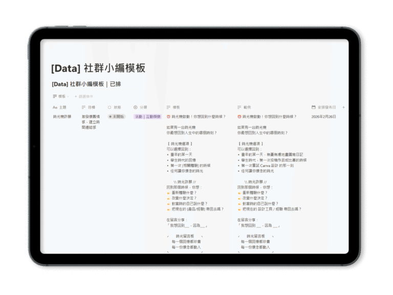 132 款萬用文案模板實際畫面